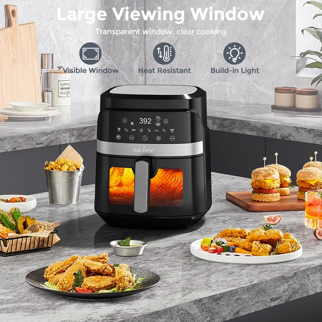 8-in-1 6 Quart Electric Air Fryer Oven