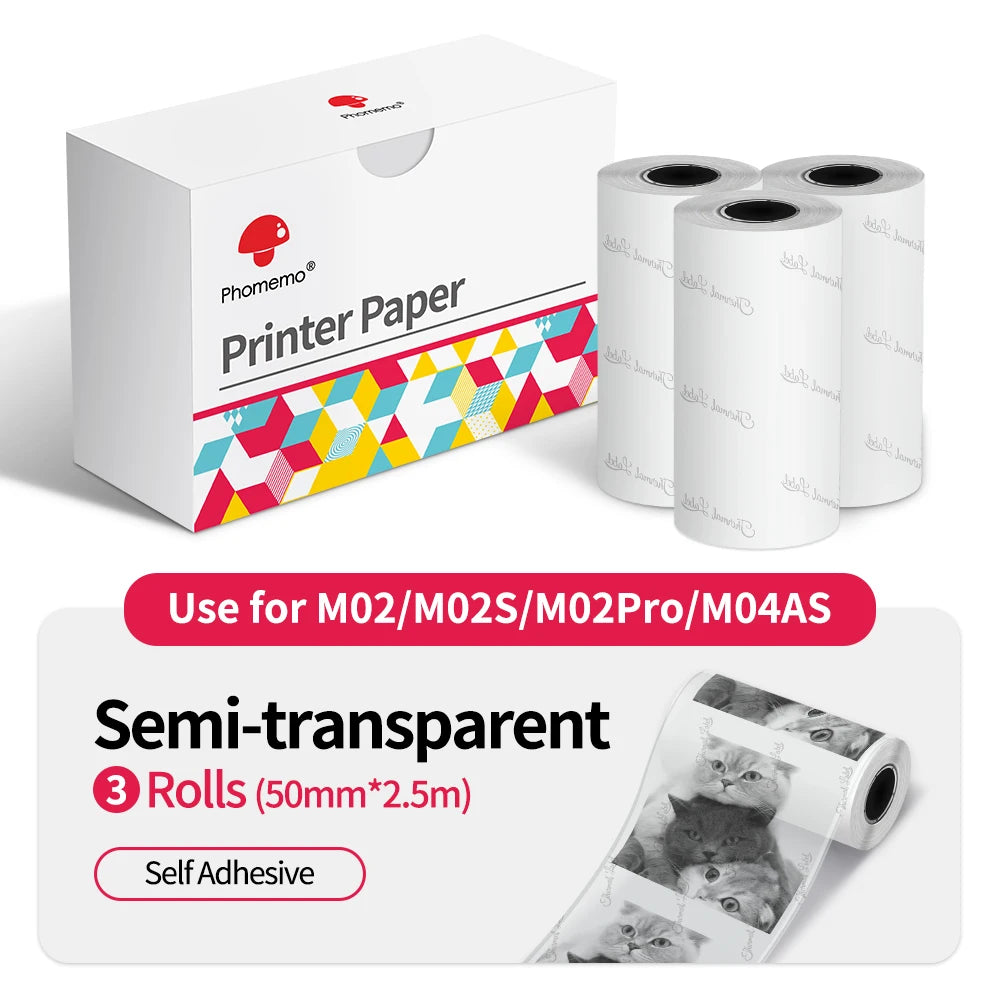 Thermal Printer Paper - Adhesive and Plain Options