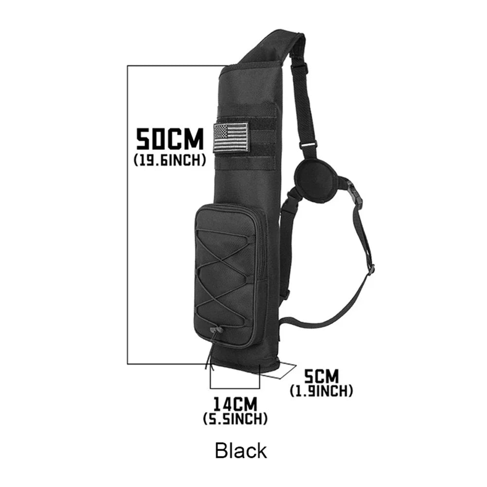 Adjustable Archery Quiver with Carrying Strap