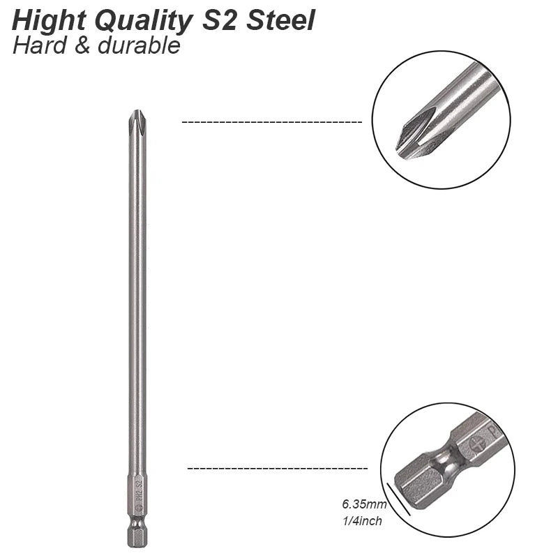 Screwdriver Bit Torx Slotted Phillips Square Socket Tip Magnetic Head 1/4 Shank For Power Drill Tool Precision Screw Driver Bat