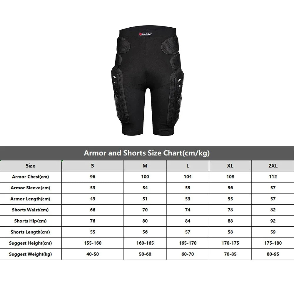 Motorcycle Full Body Armor Jacket with Spine Chest Protection