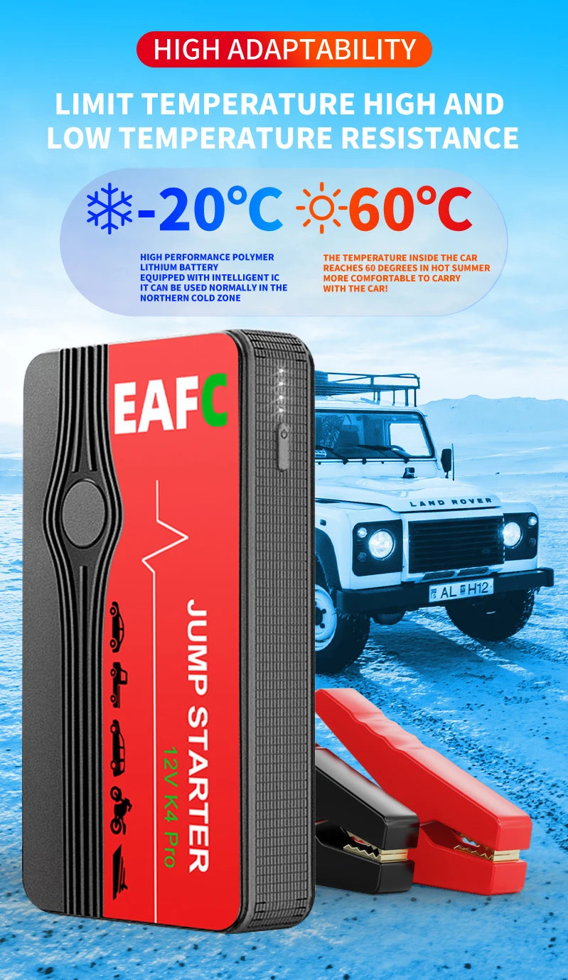 12V Car Jump Starter Portable Booster Power Bank