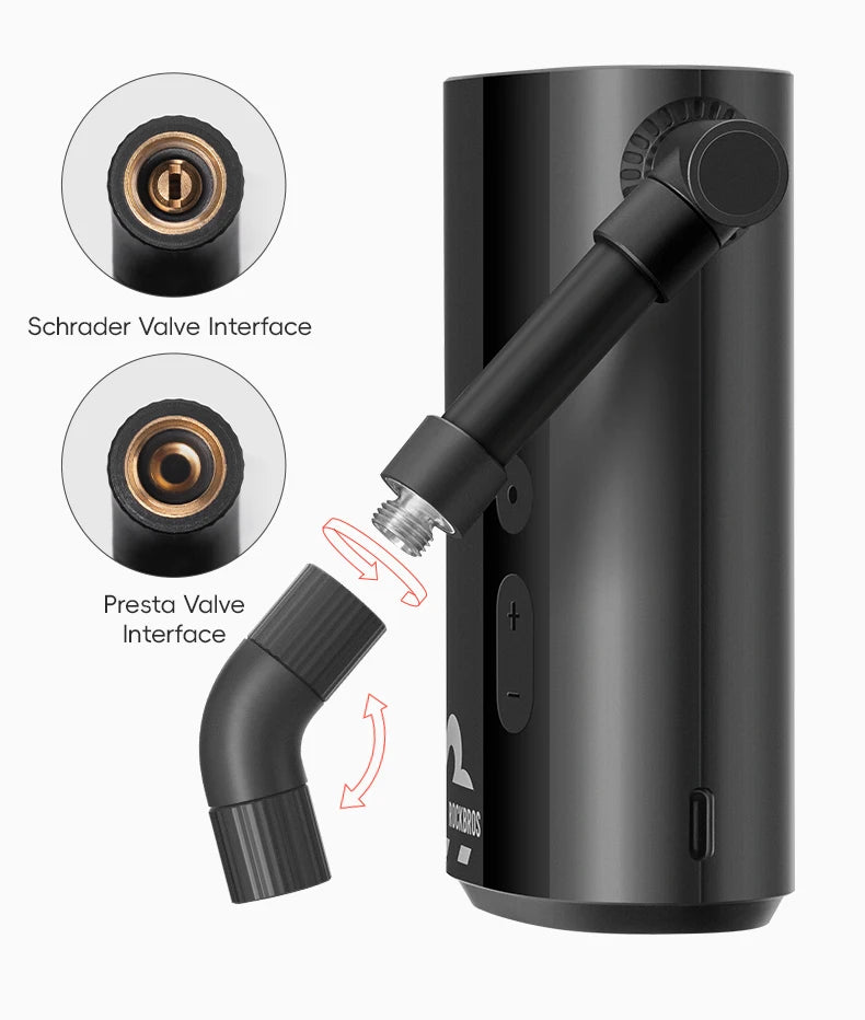 Tragbare elektrische Fahrradpumpe 150 PSI Mini-Inflator mit digitaler Anzeige