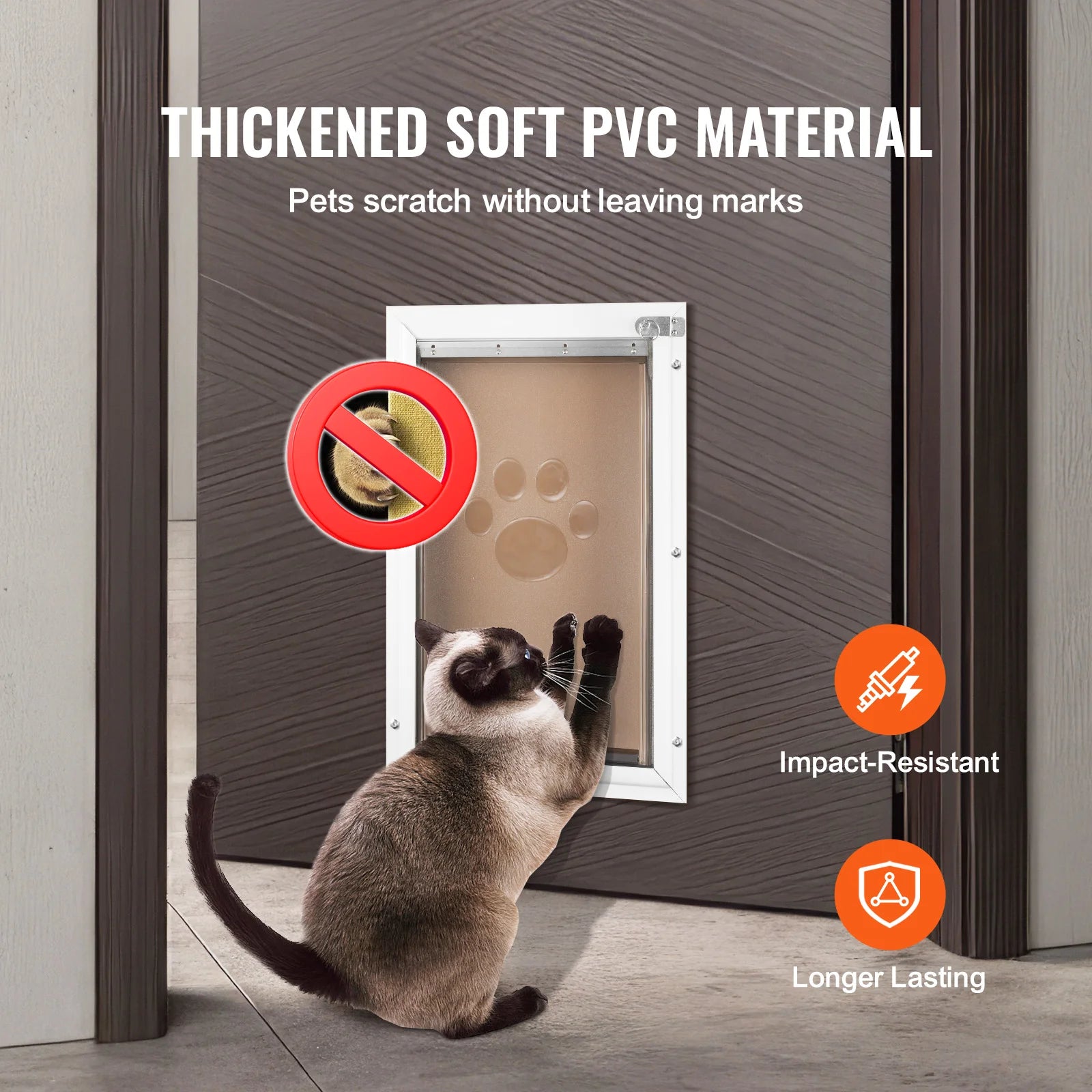 Magnetic Pet Door Replacement Flap Weatherproof PVC Dog Door Insert