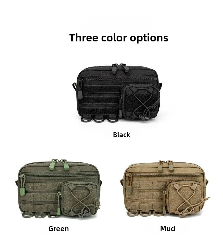 Horizontale nylon multiruimte organiser tas