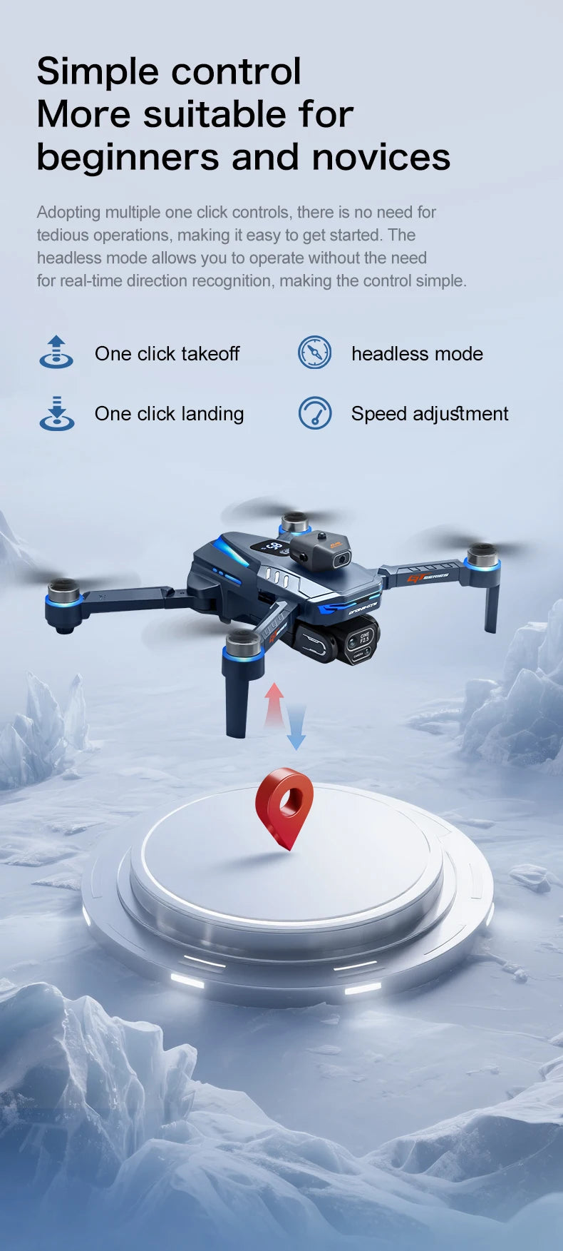 Nový GT8 Drone 8K profesionální HD Duální kamery obrazovky Dálkový 5G WIFI bezkartáčový motor Ovládání překážek skládací quadcopter hračky
