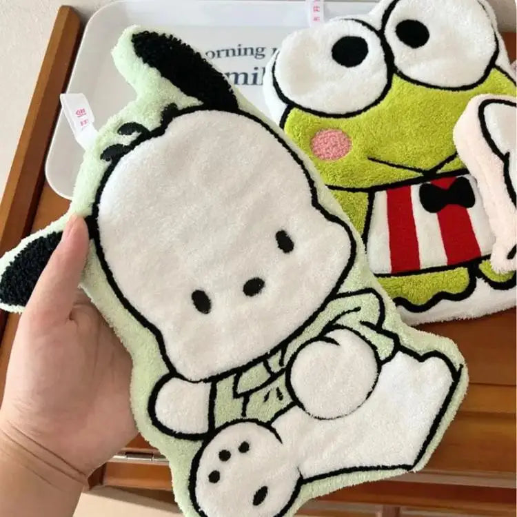 Sanrio Coral Fleece Hand Towel – Hello Kitty, My Melody & Pochacco 🐱