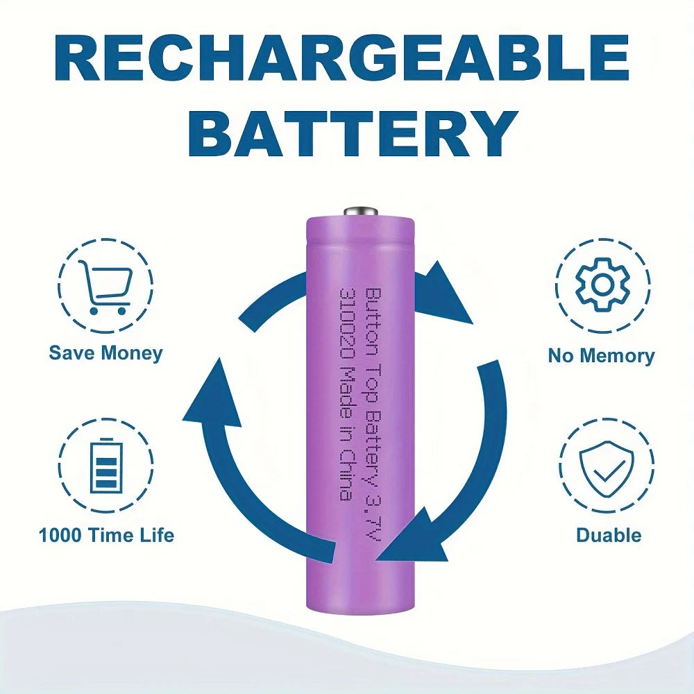 8 balenie 3,7V 2000mAh nabíjateľných lítium-iónových batérií pre zariadenia