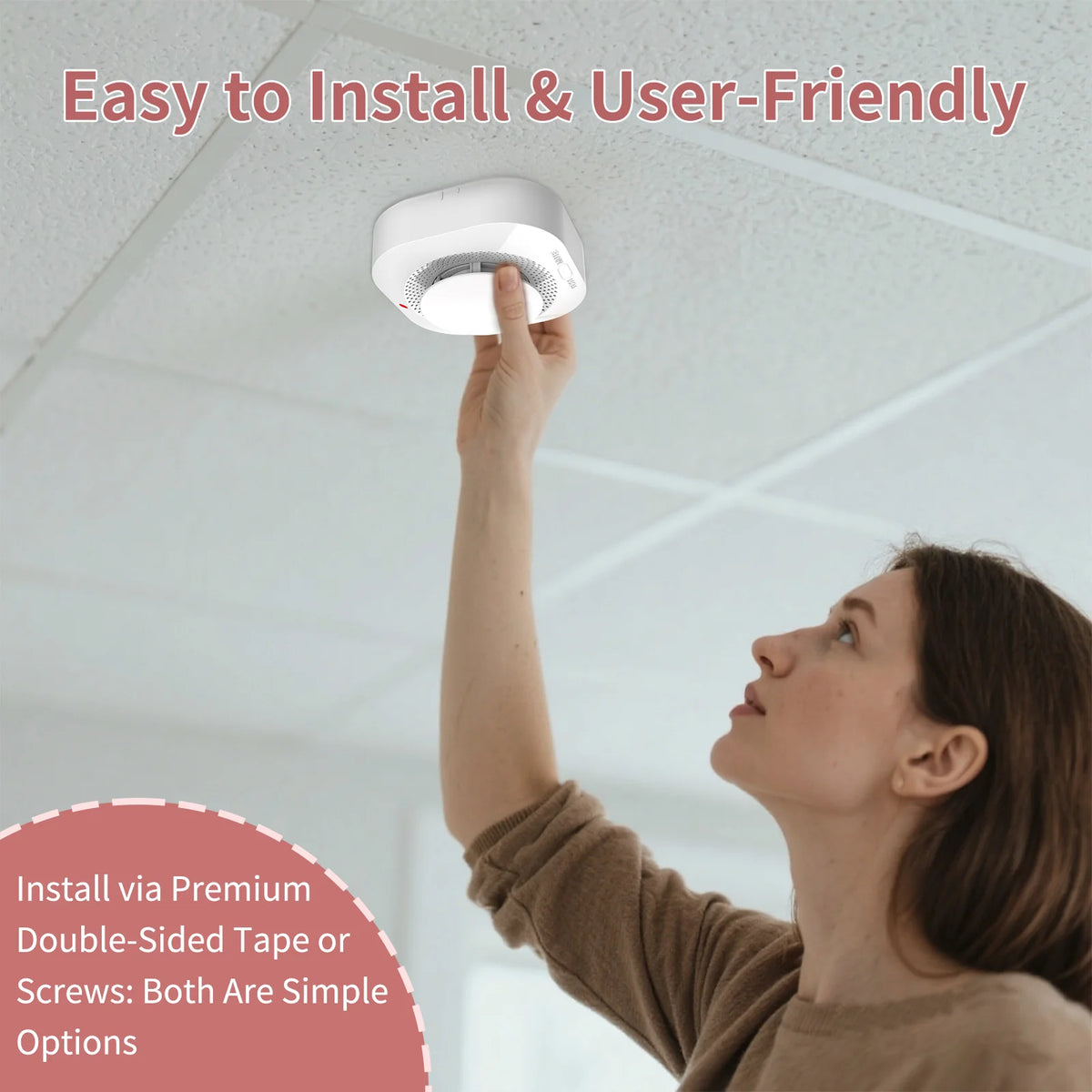 Zigbee Smart Smoke Detector with App Alerts