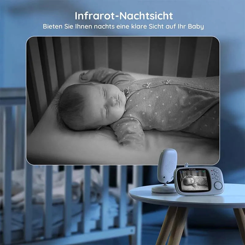 BOIFUN 3.2" Wireless Baby Monitor with Camera, VOX, Night Vision