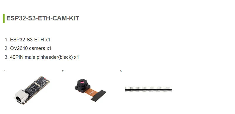 ESP32-S3 Ethernet-ontwikkelbord opties