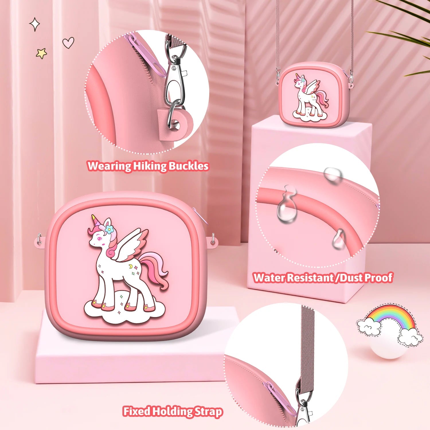 AMORUS Kids Camera Instant 1080P HD Dual Lens Selfie Digital Camera for Girls Boys Christmas Birthday Gifts Toys With 32G Print