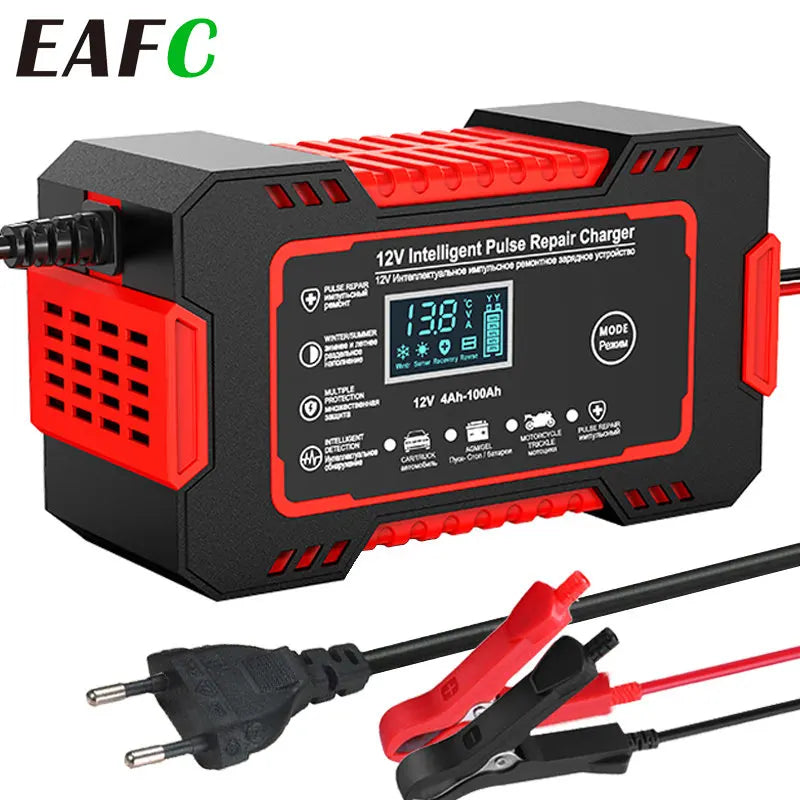 12 V 6 A Lead-Acid Battery Charger with LCD