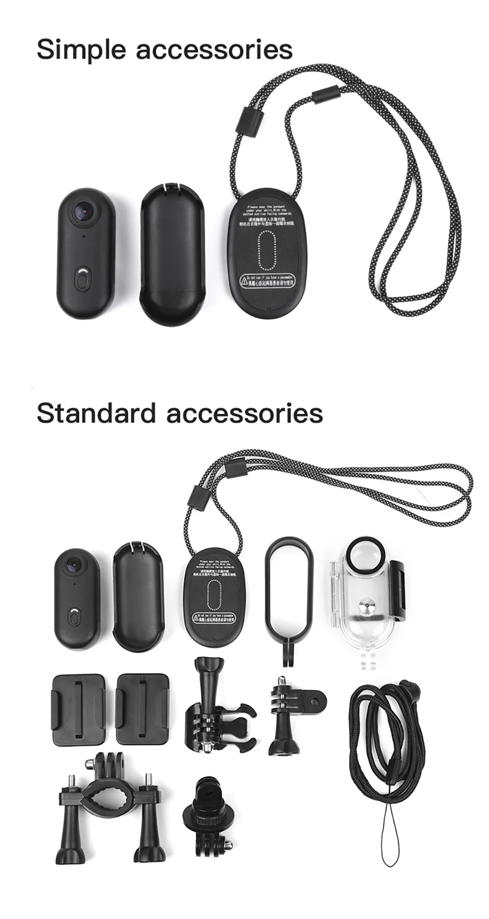Mini Magnetic Action Camera 4K/1080P WiFi Body Mount POV Holder