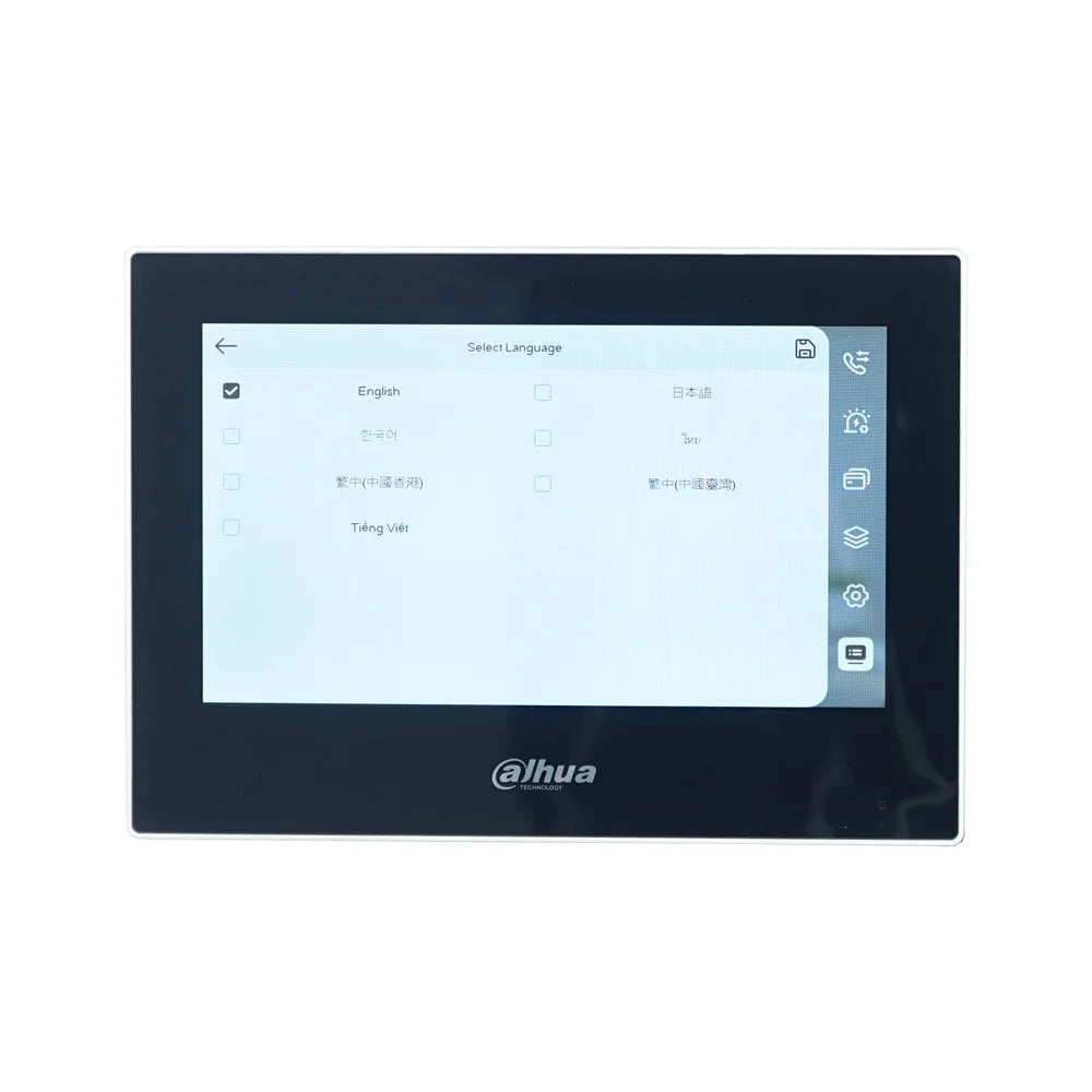 7-tommers PoE indendørs videointercom-skærm – VTH2621G-P
