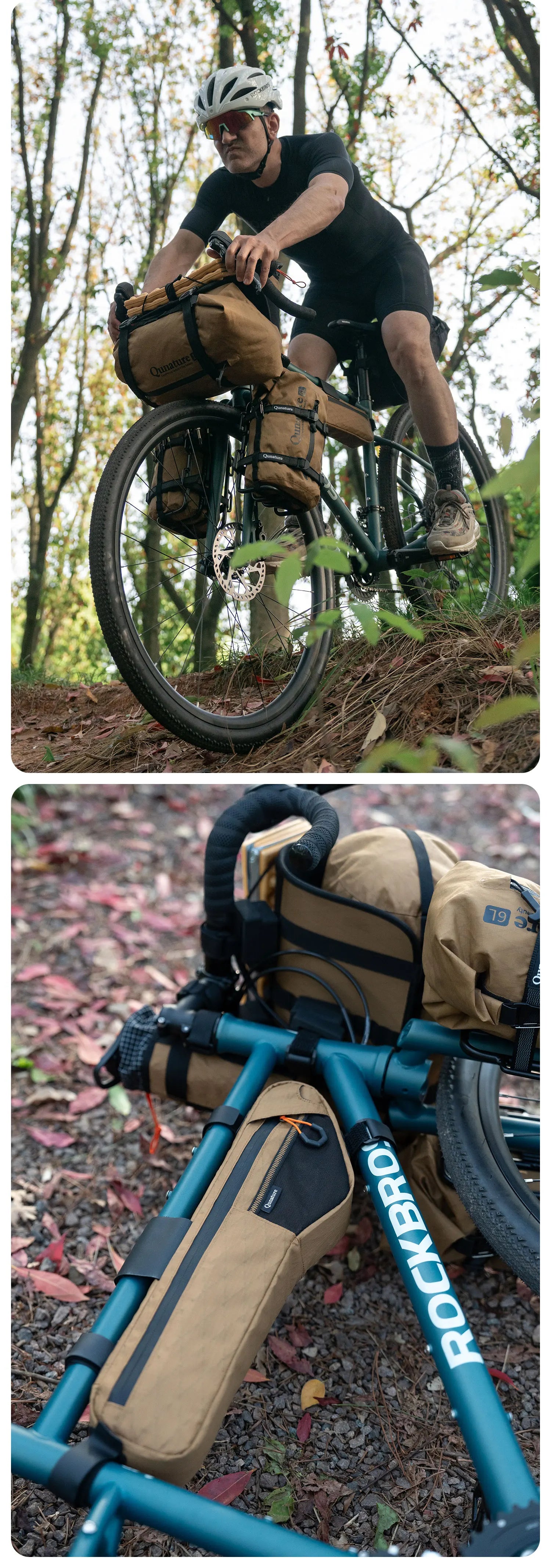 Borsa da Telaio per Bicicletta Impermeabile Grande Capacità per il Trasporto Ciclistico