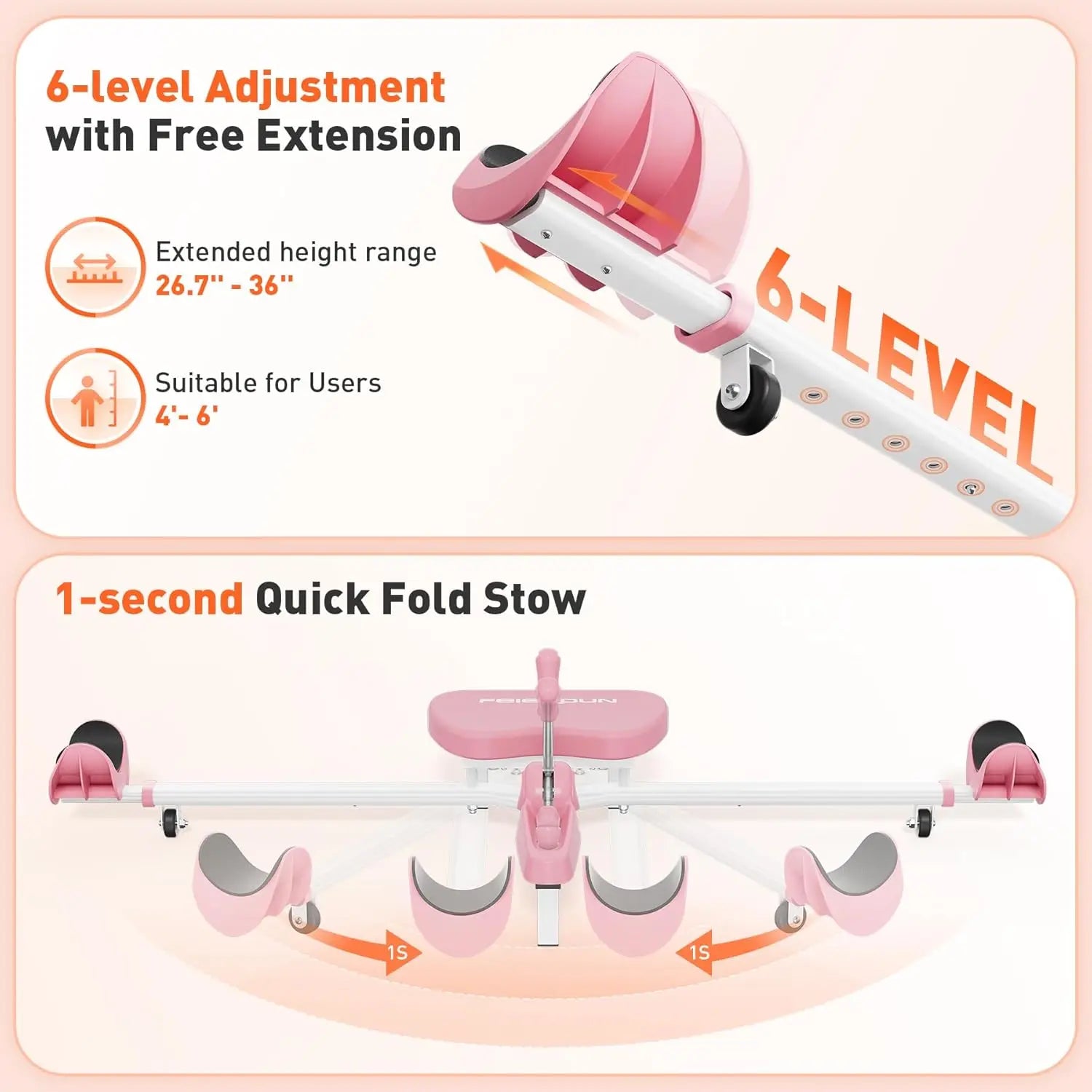 Portable Leg Stretcher Machine with 0–180° Split Training Control