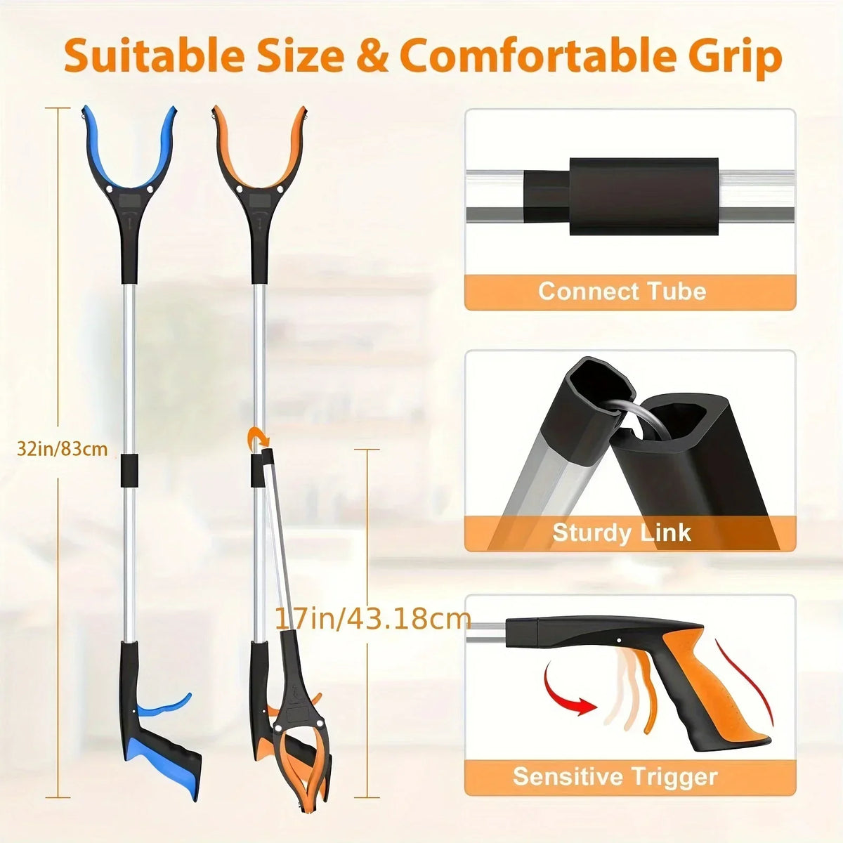 Rotating Reacher Grabber