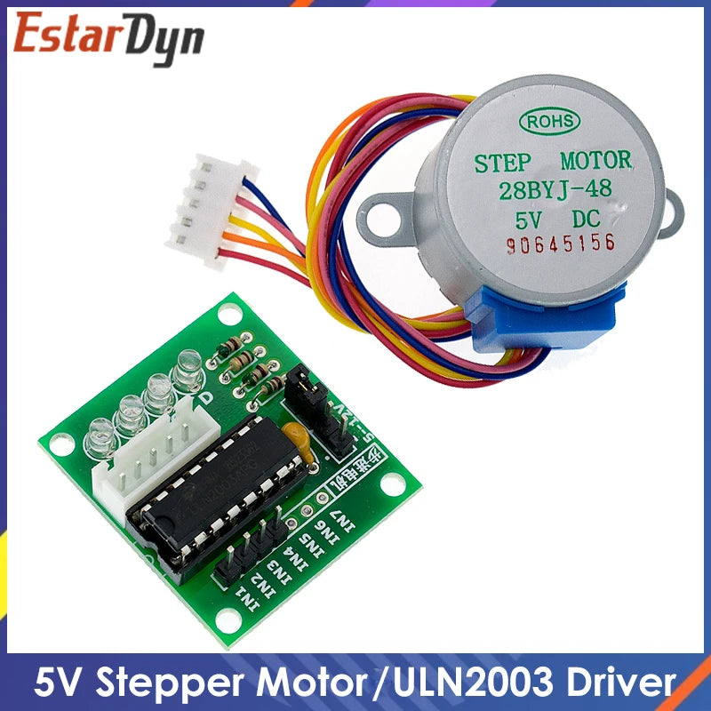 Moteur pas à pas 28BYJ-48 5V avec options de carte pilote ULN2003