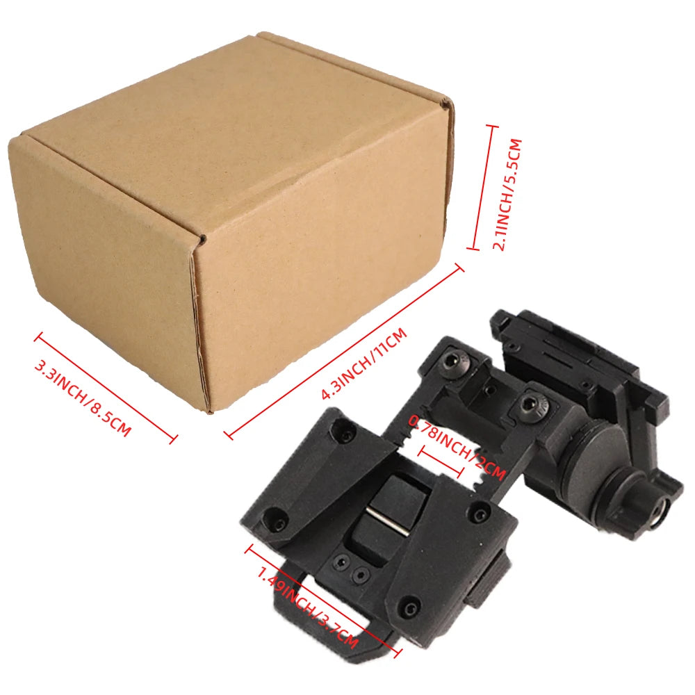 BOOIU Metal/Nylon L4G24 NVG Helmet Mount Holder for PVS15/18 GPNVG18 Goggle Night Vision Stent Outdoor Tactical Helmet Bracket