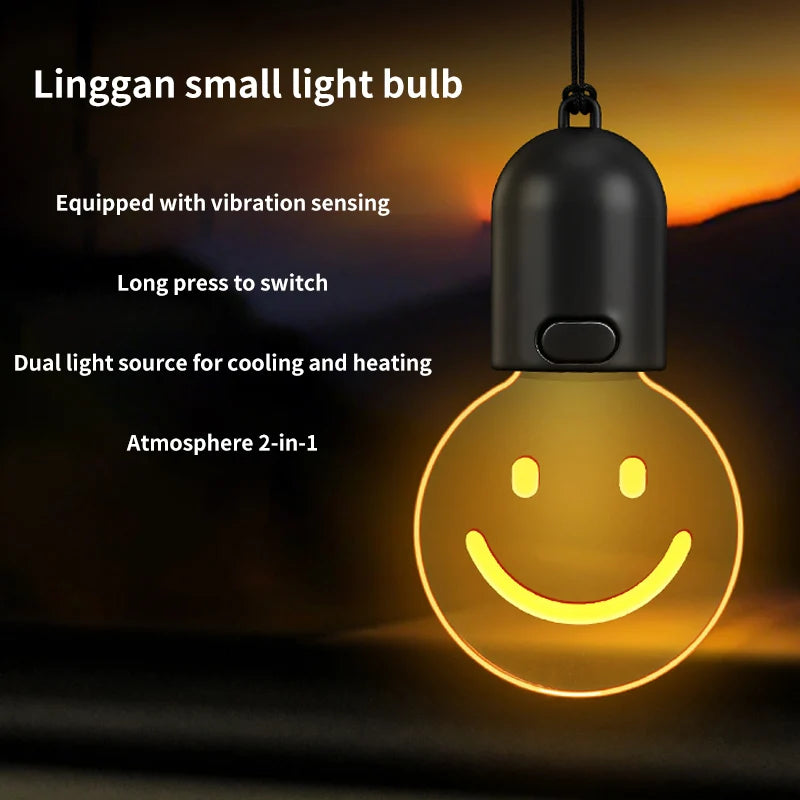 Car Interior Light Pendant, Bulb or Smile Design