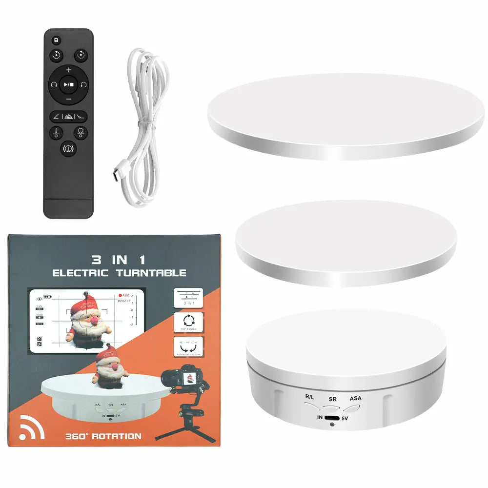 Remote-Controlled Motorized Display Turntable