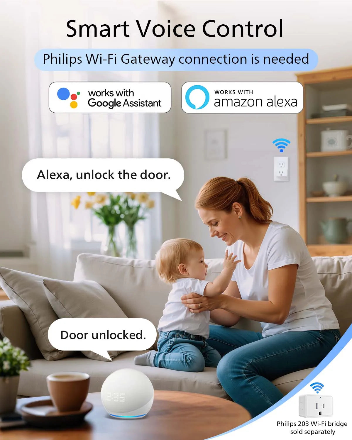Philips fingeravtryckslås med appstyrning och automatisk låsning