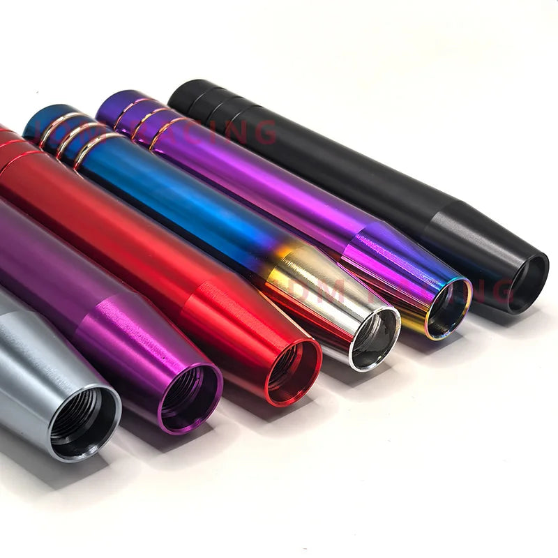 Universal Auto 13cm 18cm Length Manual Car Gear Shift Knob Aluminum Gear Shift Knob Racing Car Shift Gear Knob With 3 Adapters