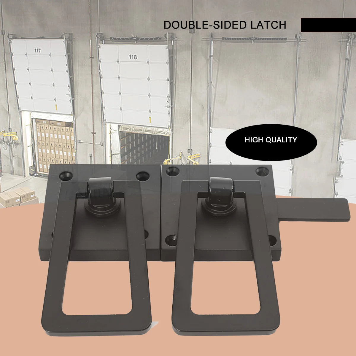 Heavy Duty Gate Latch Double Side Gate Latches Matte Black Fence Latch Garden Door Latch Pool Gate Latch