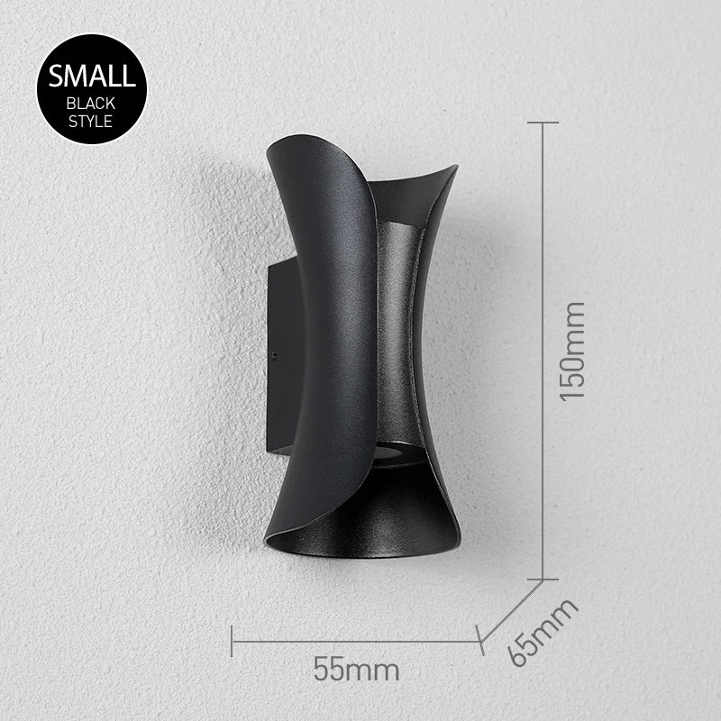 Warm-White LED Wall Light, 15cm/20cm Options