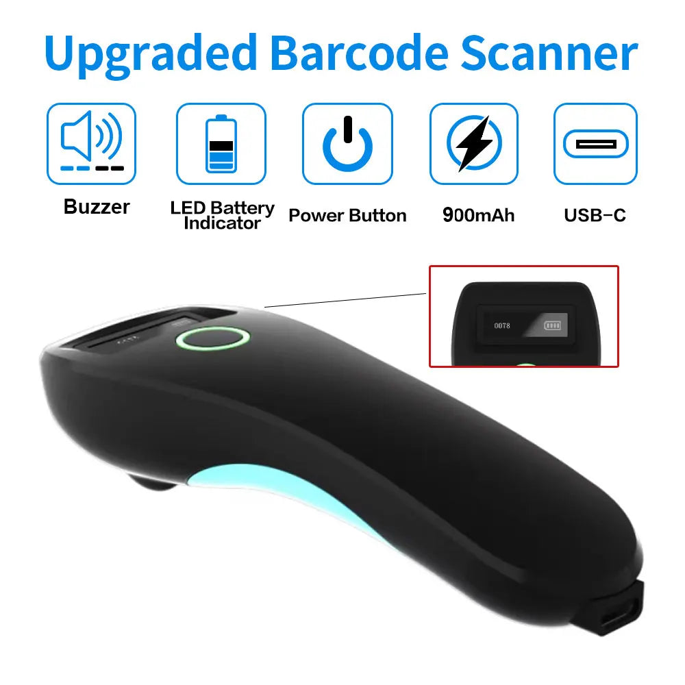 Lector de código de barras portátil TD-W6 con Bluetooth