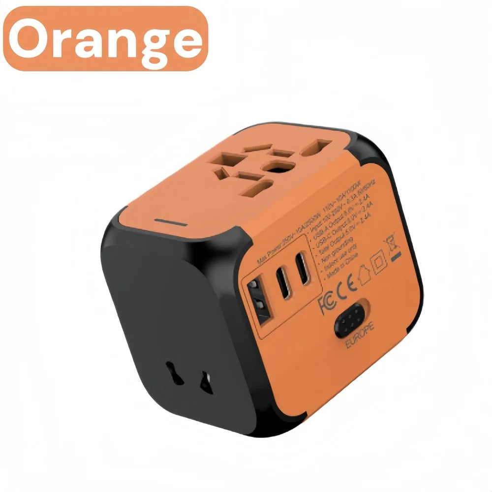 176N Travel Plug Adapter with USB-A and USB-C