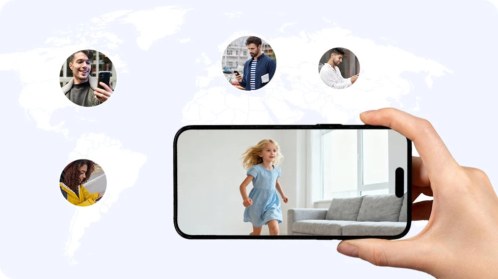 H.VIEW 3MP WiFi Indoor Security Camera with AI Detection