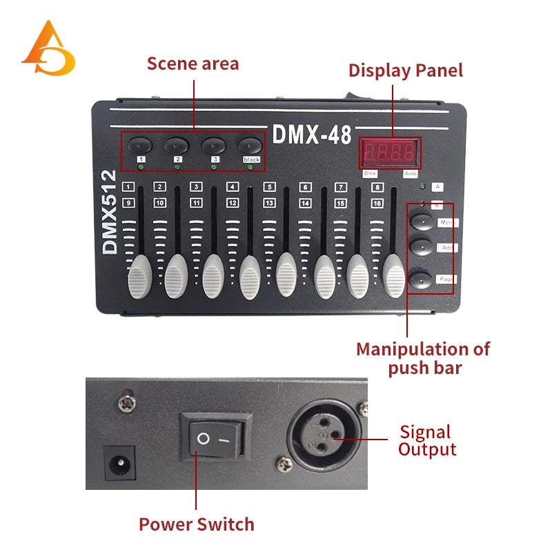 DMX-48 Compact Stage Lighting Controller