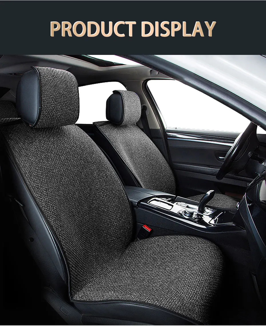 SEAMETAL Breathable Car Seat Cover Sweatproof Linen Automotive Seat Cushion Wear-Resistant Seat Protector for Suv Sedan Truck