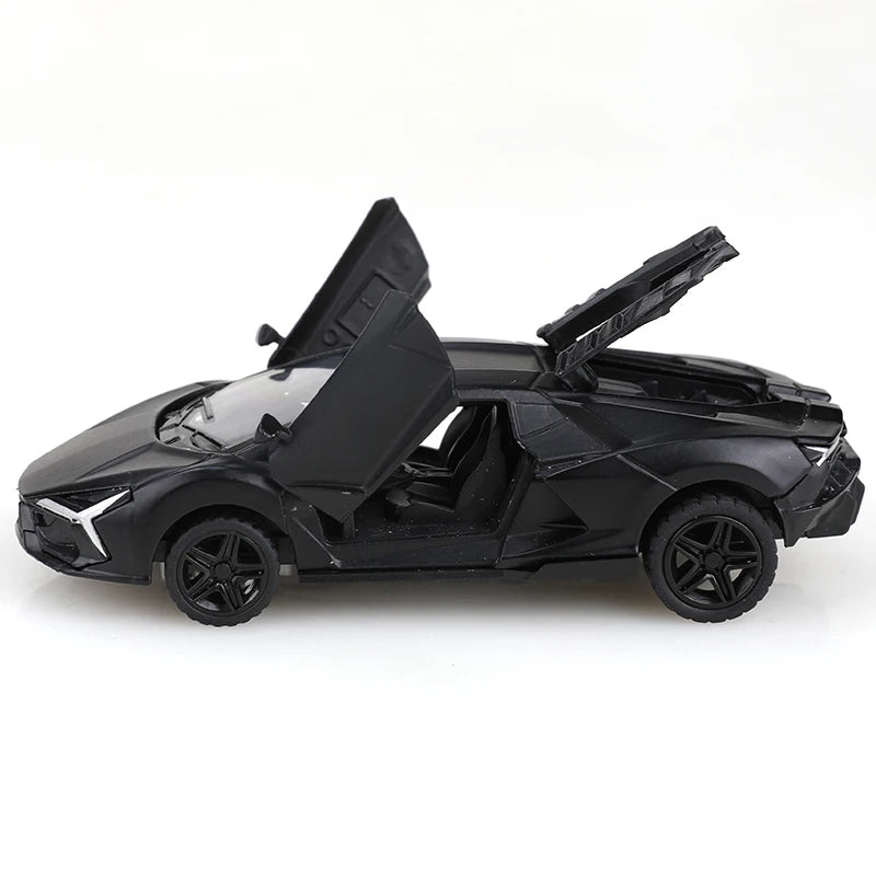 Metal Pull-Back Sports Car Model with Opening Doors