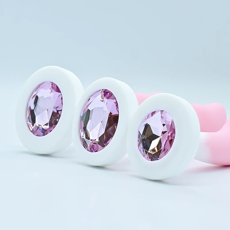 Crystal Base Silicone Anal Plug 💎