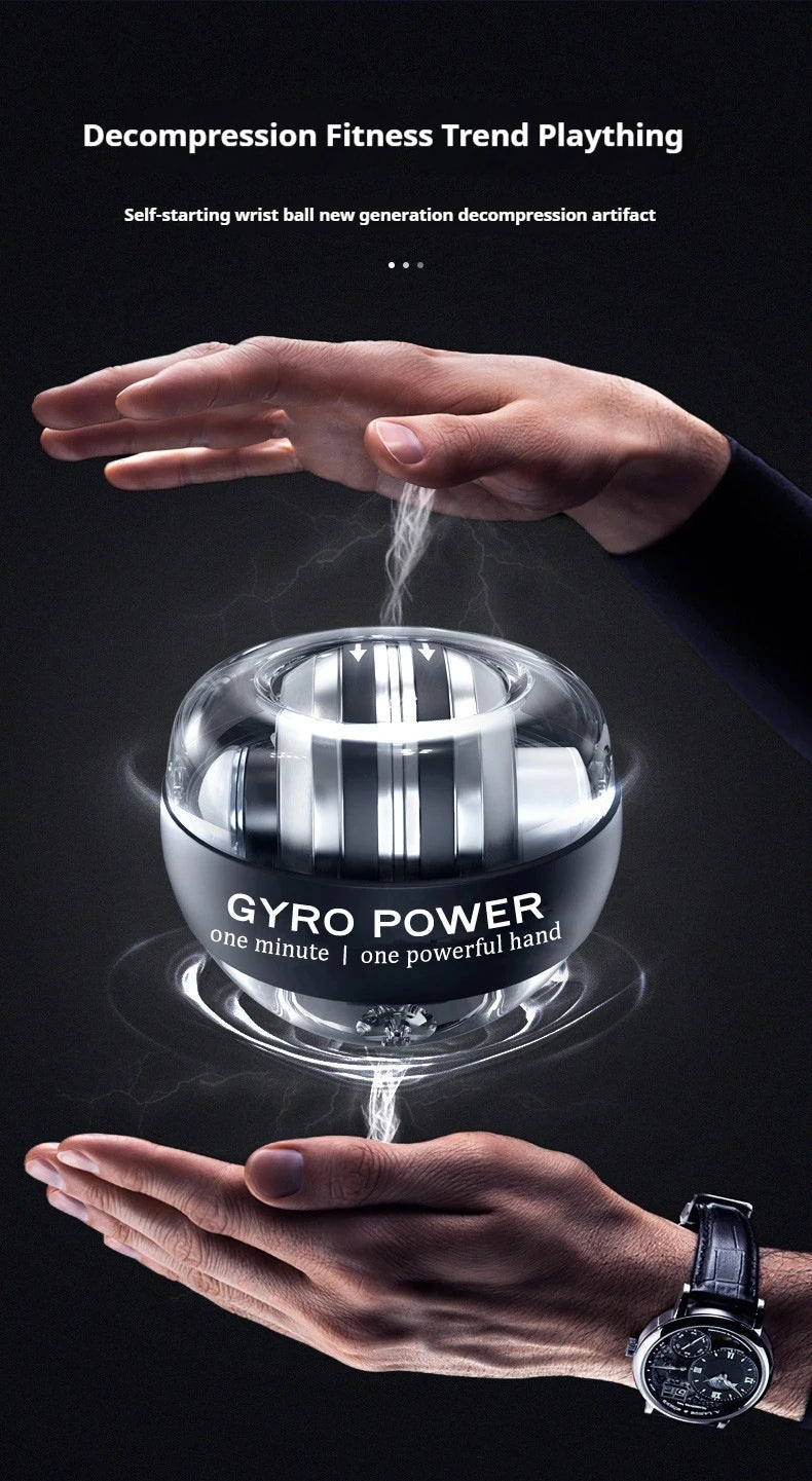 Minge de încheietură Gyro Ball Sferă giroscopică de antrenament care luminează