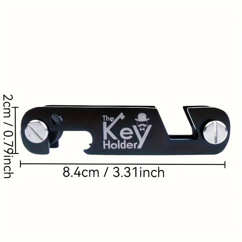 Compact Folding Key Organiser, Black