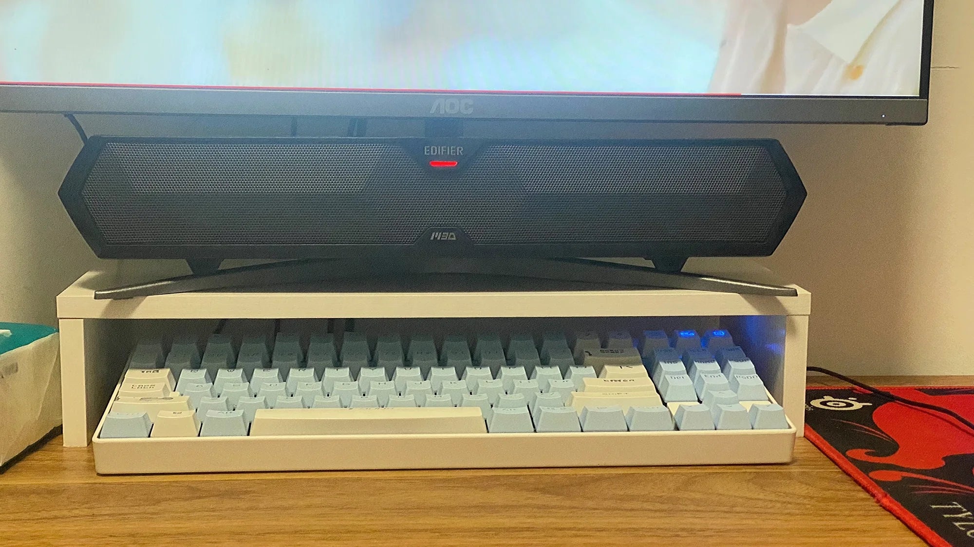 Monitor Riser Stand with Storage – Desk Organizer for Laptop and Screen