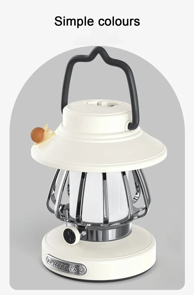 Punjiva kamp-lampa s temperaturnom bojom svjetla