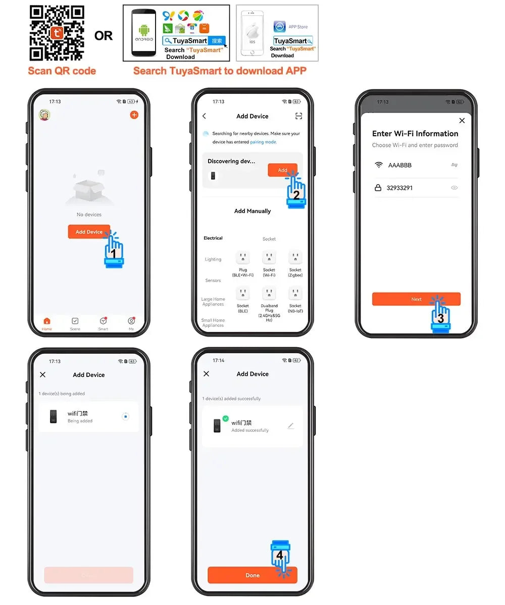 WiFi Tuya RFID přístupový ovladač IP68 S10