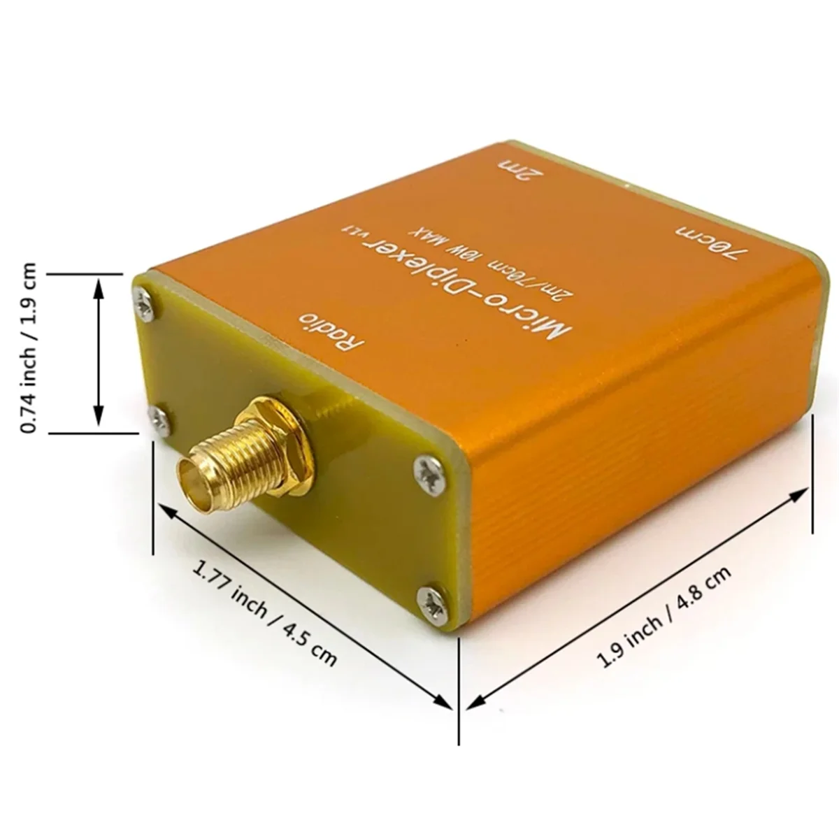 9|Diplexeur RF 2 m et 70 cm avec boîtier