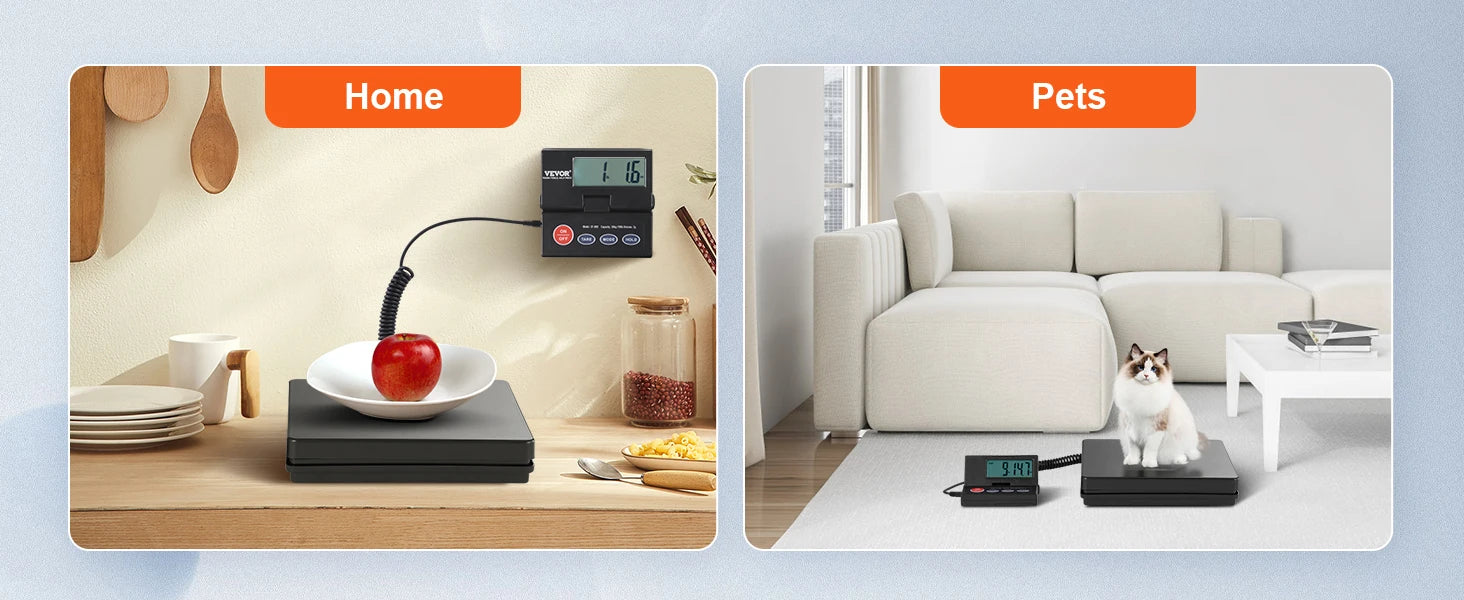 110 lb Digital Postal Shipping Scale with Foldable LCD Screen