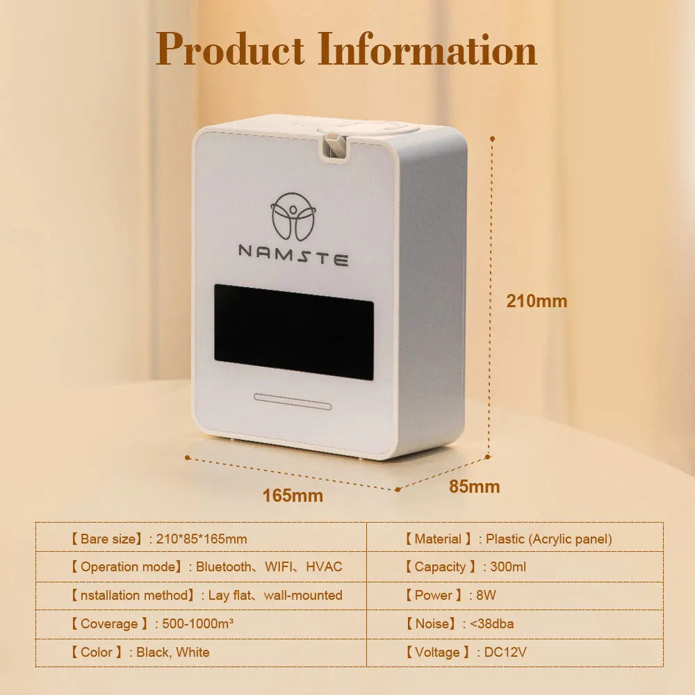 WiFi Bluetooth aromaterapeutický difuzér 300 ml pro velké prostory