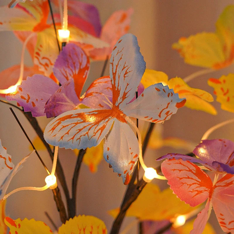 Butterfly Branch LED Table Light, USB or AA Power