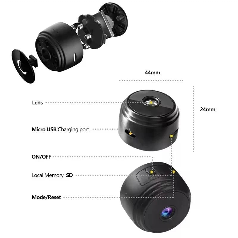 Wireless Mini Security Camera for Home Monitoring