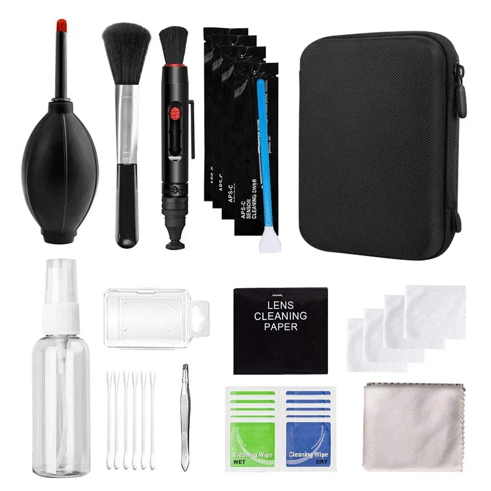 Camera Cleaning Kit with Blower, Pen & Storage Box