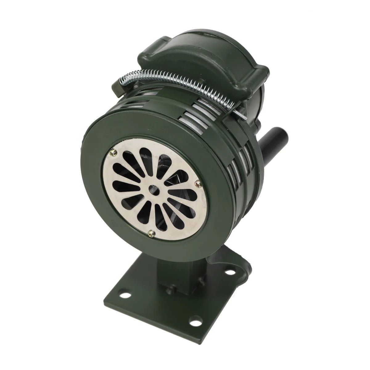 LK-100A Handhållen Siren Aluminiumlegering Manuell vevbar Siren Luftanfall Siren 110dB Högt Alarm för Nödsituation Skola Shopping Brand- och Luftsäkerhetslarm System