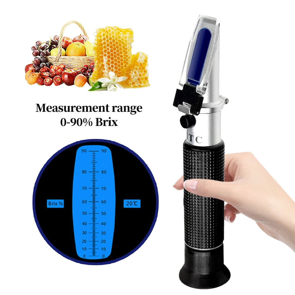 0-90% Brix Refractometer with ATC